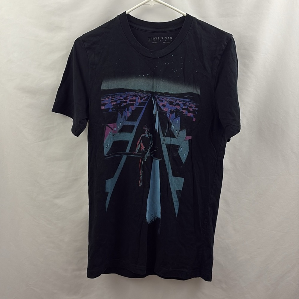 Troye Sivan Suburbia '16 Tour Black T-Shirt - Picture 6 of 6